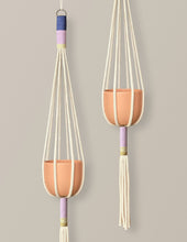 Load image into Gallery viewer, Color Block Macramé Plant Hanger