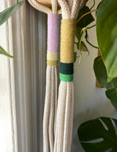Load image into Gallery viewer, Color Block Macramé Plant Hanger
