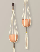 Load image into Gallery viewer, Color Block Macramé Plant Hanger
